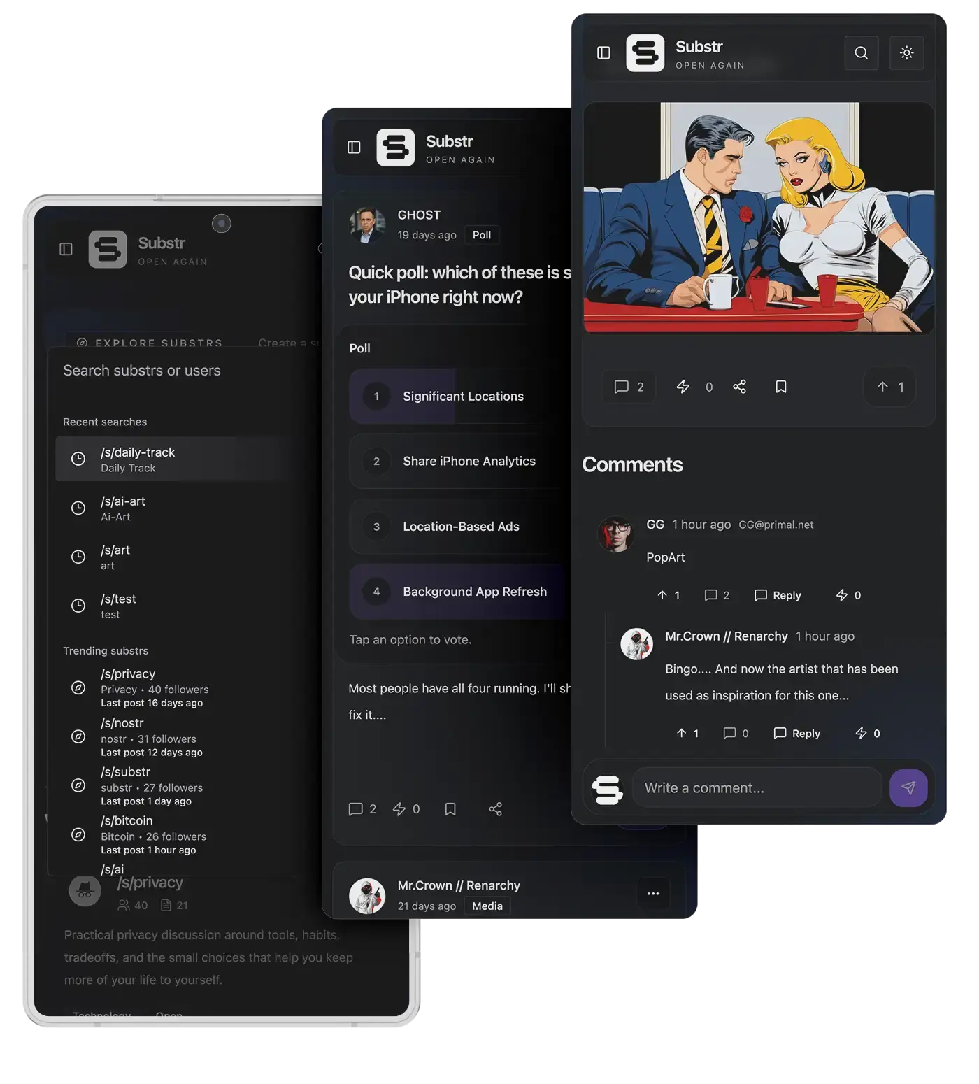 Substr about hero mockup