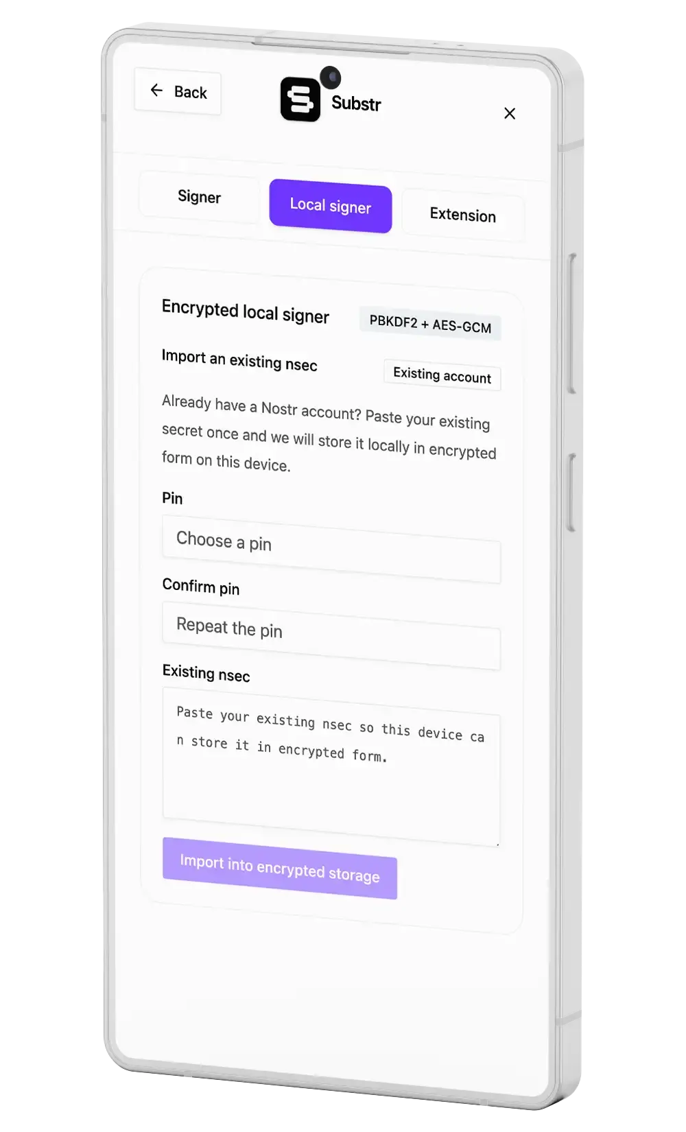 Substr about signer flow mockup